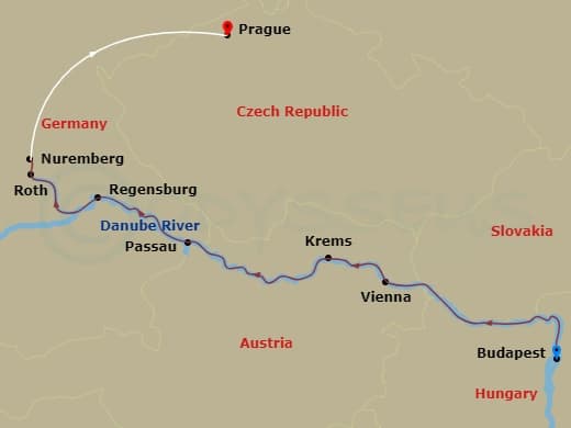 Itinerary map