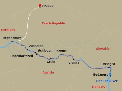 Itinerary map