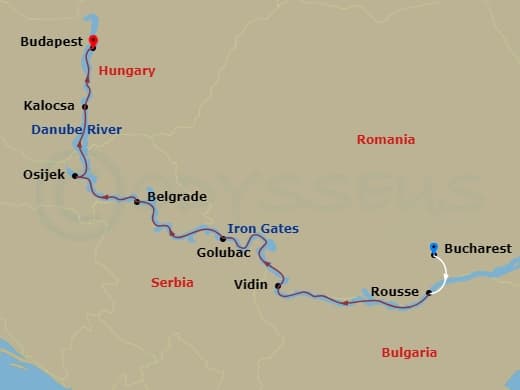 Itinerary map