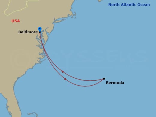 Itinerary map
