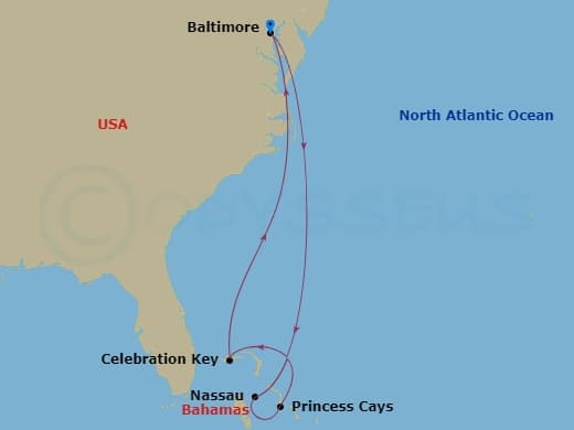 Itinerary map