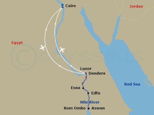 Itinerary map
