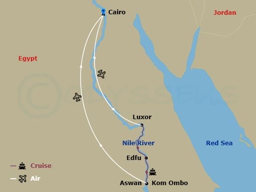 Itinerary map