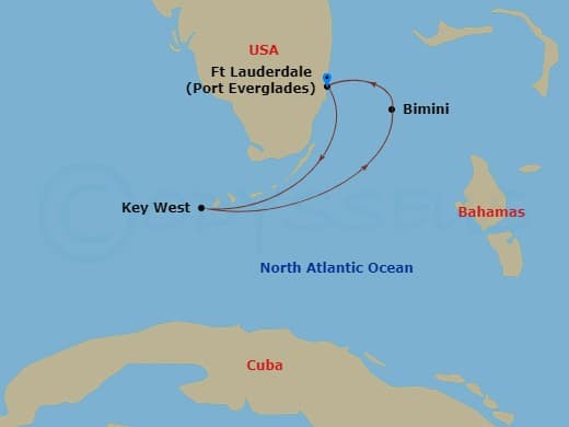 Itinerary map