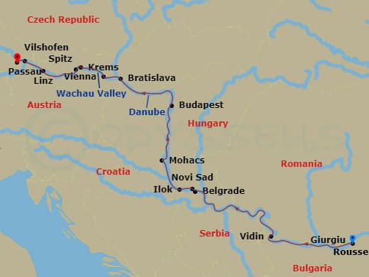 Itinerary map