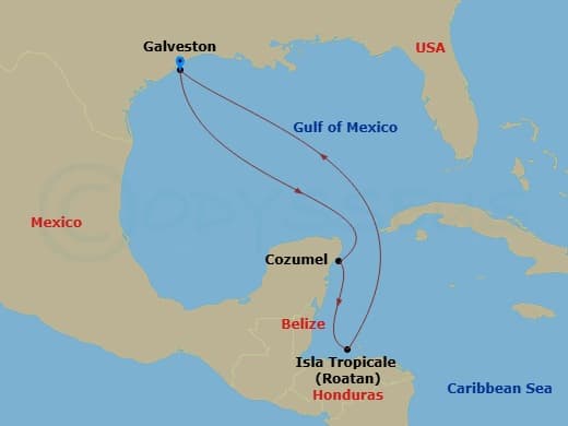 Itinerary map