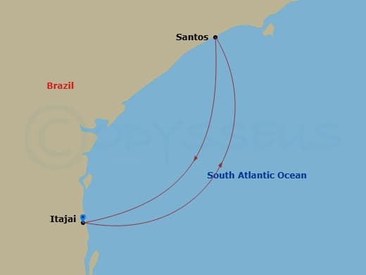 Itinerary map