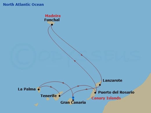 Itinerary map