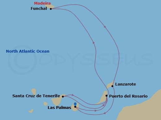 Itinerary map