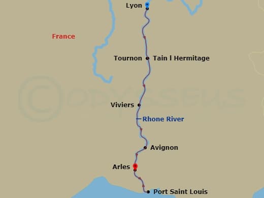Itinerary map