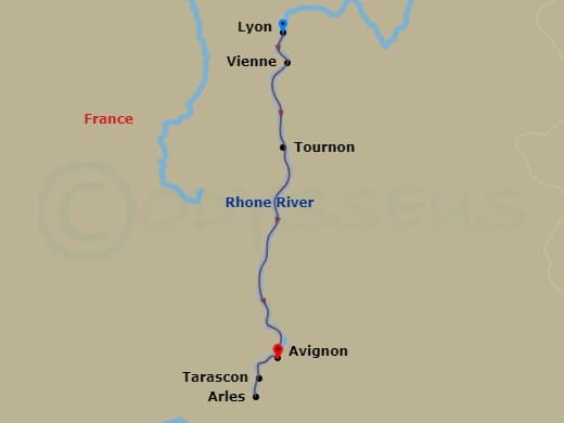 Itinerary map