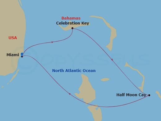 Itinerary map
