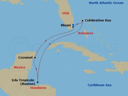 Itinerary map