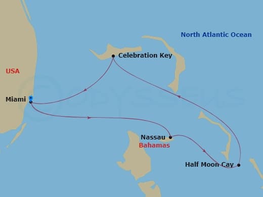 Itinerary map