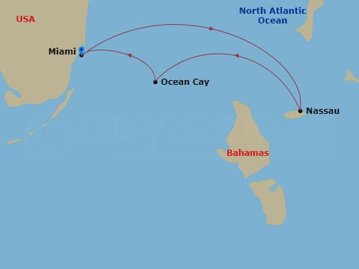 Itinerary map