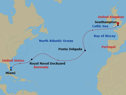 Itinerary map