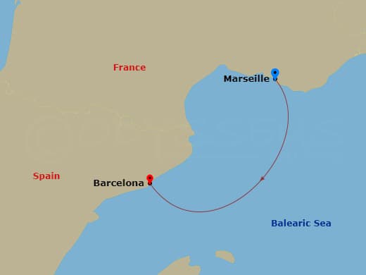 Itinerary map