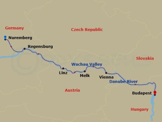 Itinerary map