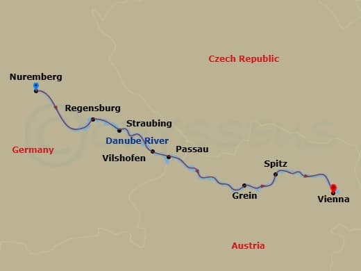 Itinerary map