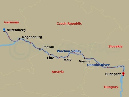 Itinerary map