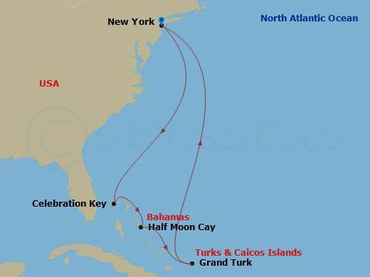 Itinerary map