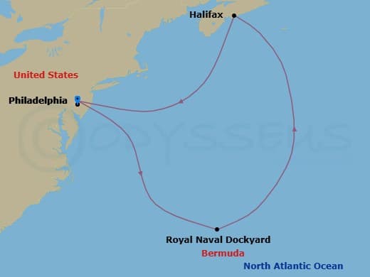 Itinerary map