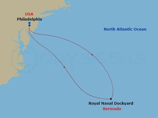 Itinerary map