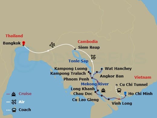 Itinerary map