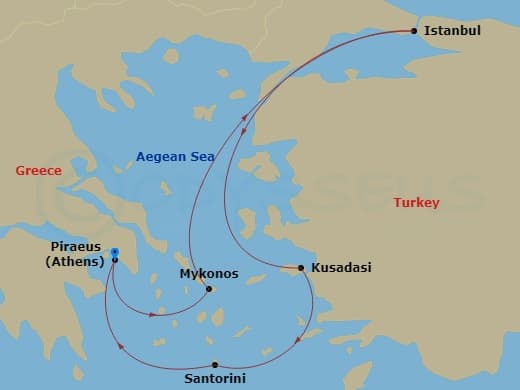 Itinerary map