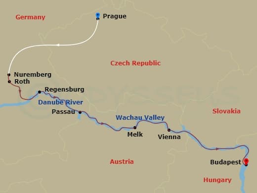 Itinerary map