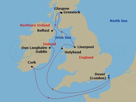 Itinerary map