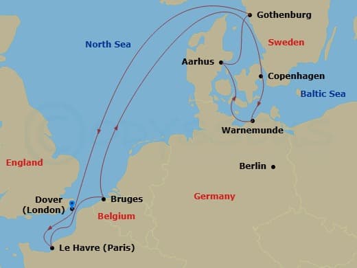 Itinerary map
