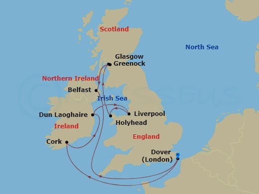 Itinerary map