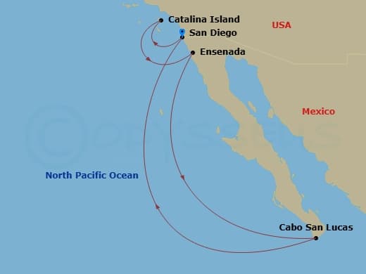 Itinerary map