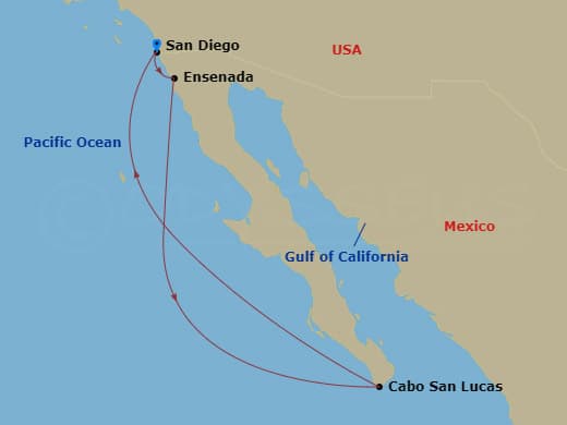 Itinerary map