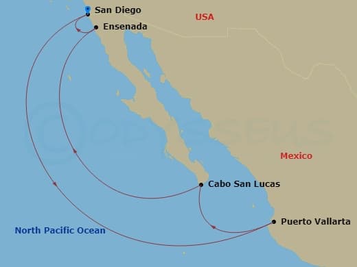 Itinerary map