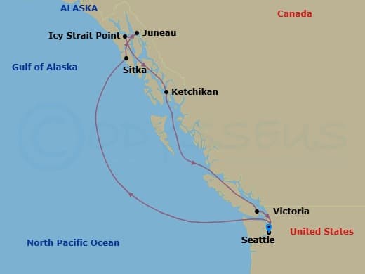 Itinerary map