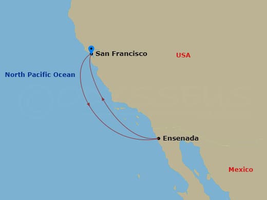 Itinerary map