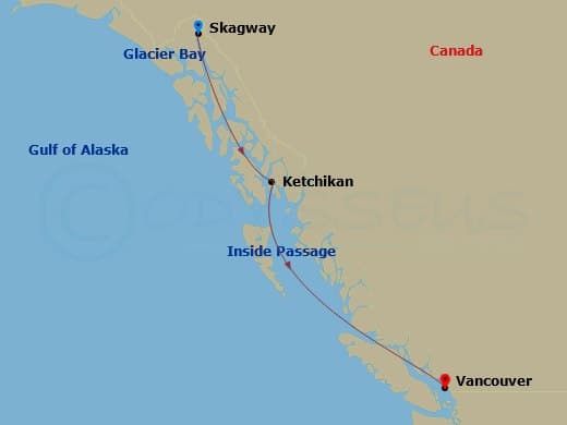 Itinerary map