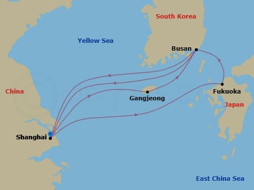 Itinerary map