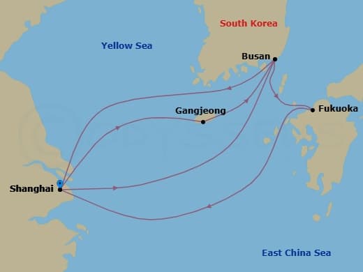 Itinerary map