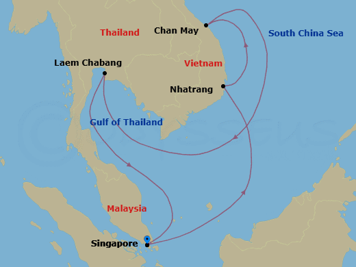 Itinerary map