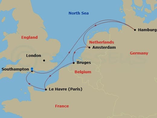 Itinerary map