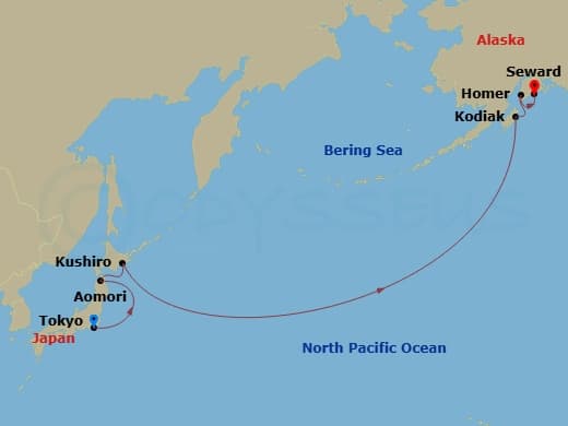 Itinerary map