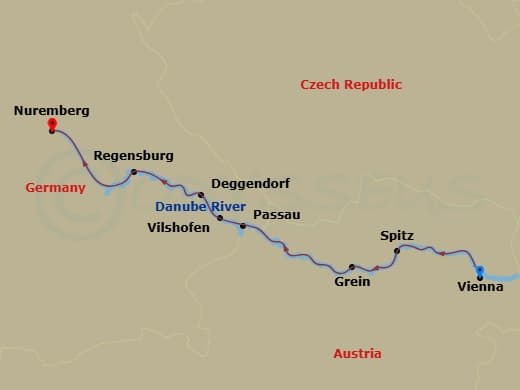 Itinerary map