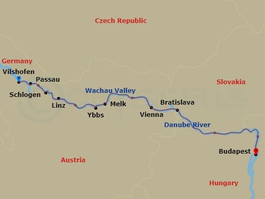 Itinerary map