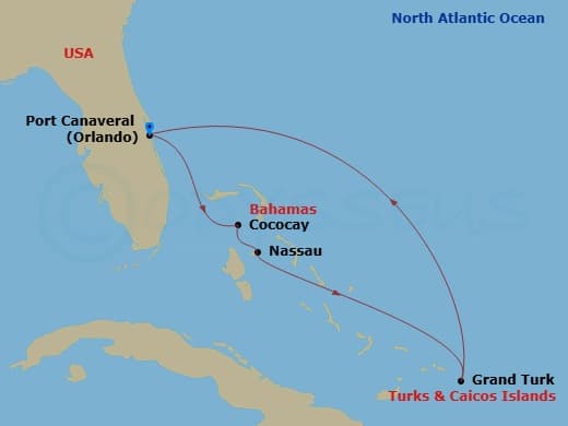 Itinerary map