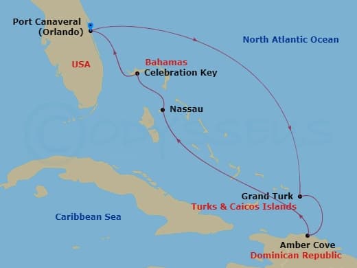 Itinerary map