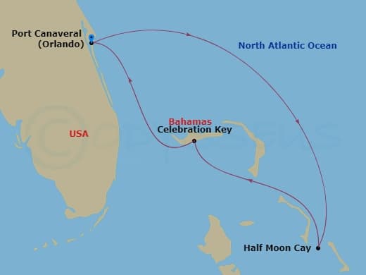 Itinerary map