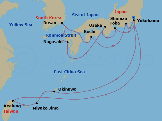 Itinerary map